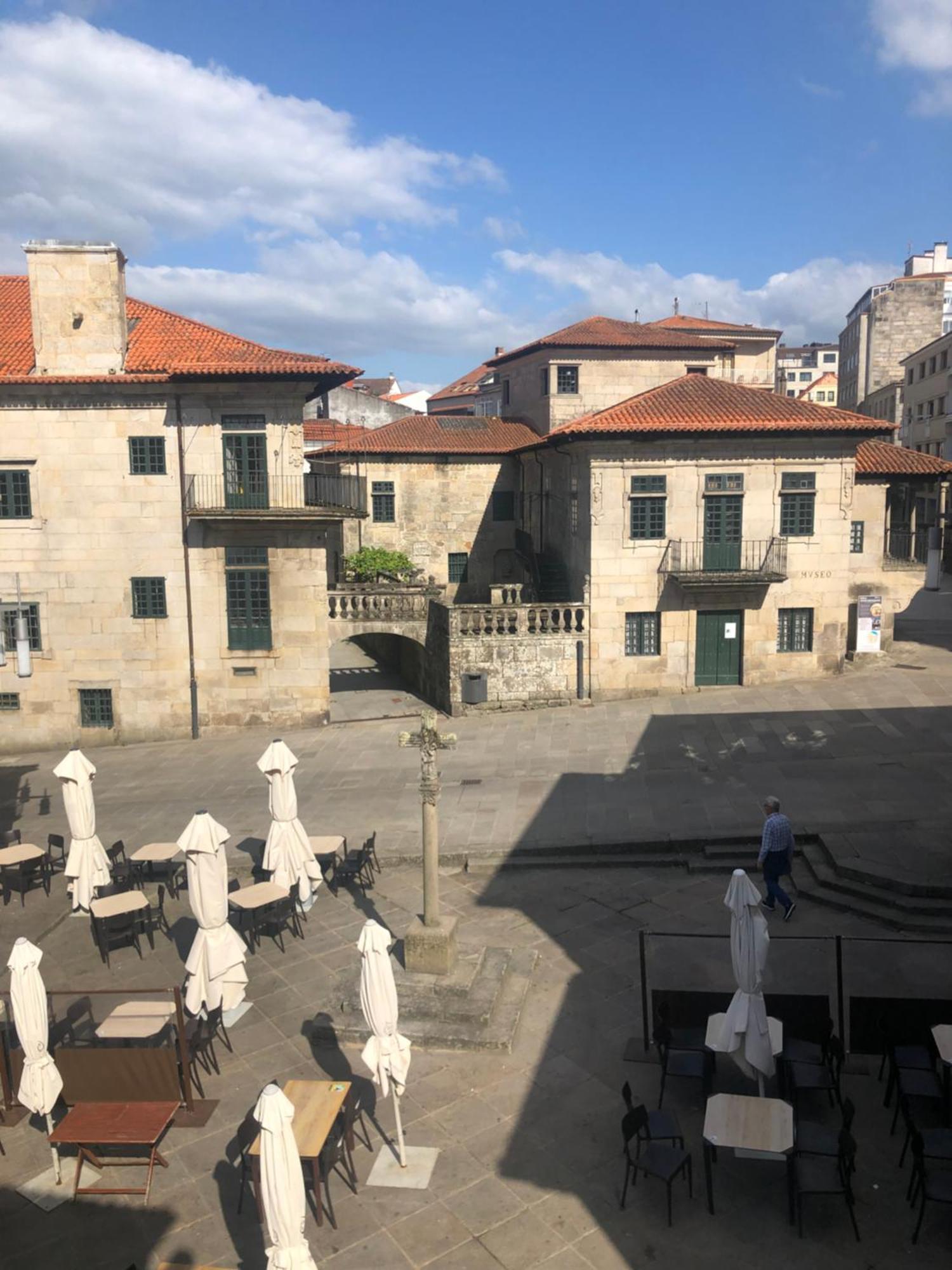 폰테베드라 Casa Emblematica Rosarillo Plaza De La Lena 아파트 외부 사진